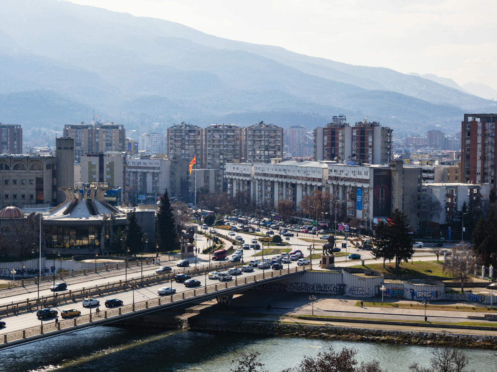 Paysage de Skopje